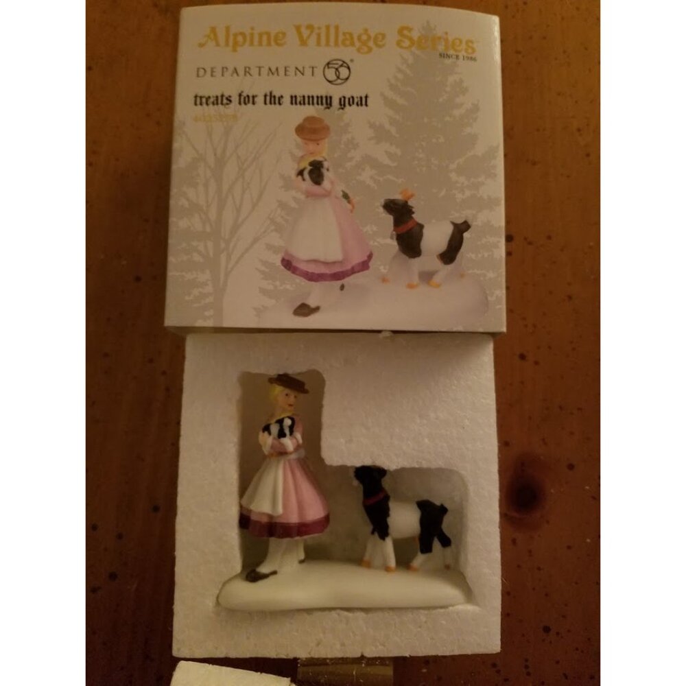 "Treats For The Nanny Goat" #4025239 Alpine Village Series -Retired-